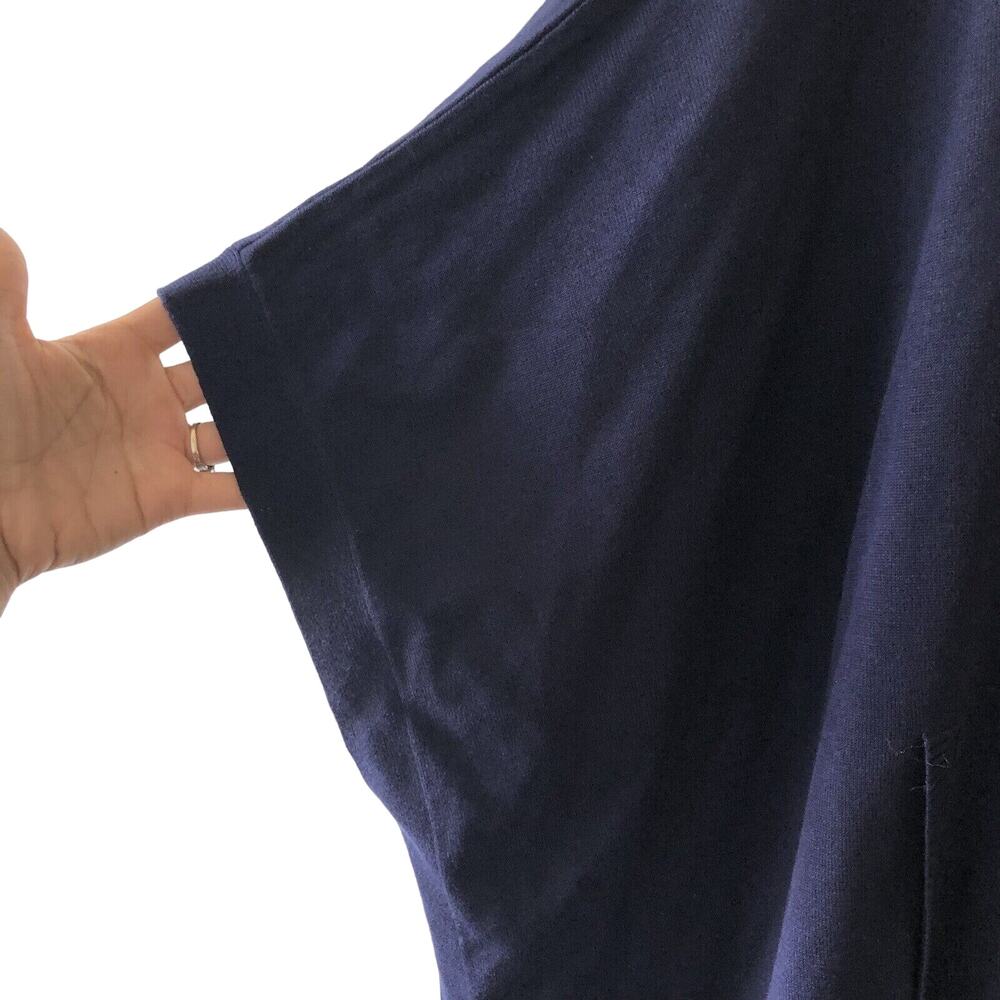 Dubgee Whoopie Womens Sweater One Size Blue Oversized Slouchy Pull Over Dolman - Picture 3 of 6